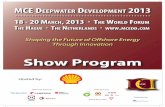 Show Program - MCEDD |mcedd.com/wp-content/uploads/2013/06/MCEDD-2013-Show-Progra… · Show Program Diamond Sponsors Gold Sponsors DOCKWISE ... • Mohamed Maher Elsayed Fahim, EPIC