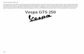 Vespa would like to thank you well for a long time to come ... GTS 250 UPUTSTVO.pdf · Vespa would like to thank you for choosing one of its products. We have prepared this booklet