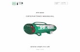 PF400 OPERATING MANUAL - EIPL - Industrial … · PF400 OPERATING MANUAL . Page 2 of 8 ... The PF400 ON / OFF switch is located on the inside of the rear foot. ... 550 W 550 W 550