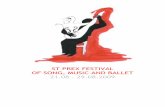 ST PREX FESTIVAL OF SONG, MUSIC AND BALLET … - St Prex... · fourth edition of the St Prex Festival of Song, Music and Ballet ... This evening dedicated to ballet and piano is composed