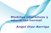 Ángel Díaz-Barriga · Powerpoint Templates Page 8 Modelo o proyecto educativo. Diferencia sutil • Concepto proviene de la física, las matemáticas • En ciencias sociales sería