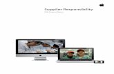 Supplier Responsibility - Apple Inc.€¦Supplier Responsibility 4 2010 Progress Report Program Highlights Apple continues to drive improvements that make a difference. Our biggest