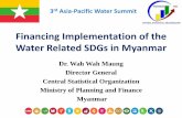 Financing Implementation of the Water Related SDGs in …. Water Summit... · Financing Implementation of the Water Related SDGs in ... variables that tend to have detrimental impacts