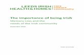 The importance of being Irish - Leeds Irish Health and Homes · The importance of being Irish ... [s according to Alzheimer [s UK ... The stoic nature of the Irish community can be