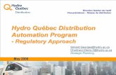 Hydro Québec Distribution Automation .Hydro Québec Distribution Automation Program - Regulatory