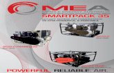 SMARTPACK 3 - mobileenergyaustralia.com.au · smartpack 35 rotary screw air compressor 35 cfm powerful & portable powerful. reliable. air. sp35-d diesel model sp35-p plus petrol model