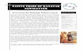  · NATIVE TRIBE OF KANATAK NEWSLETTER PAGE 2 The founder of the Shangin family, Iakov Ivanovich Shangin, arrived in Alaska in 1784 …