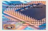 Department of Electronic Science - University of Delhidu.ac.in/du/uploads/research/research departments/2942014_Research... · The Department of Electronic Science was established