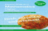 Higher - Pearson Schools and FE Colleges · Edexcel GCSE (9-1) Mathematics Higher Student Book Confidence • Fluency • Problem-solving • Reasoning 11 - 19 PROGRESSION ALWAYS