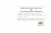 Administrative Financial Rules - brlp.in... · 1.4 The General Body shall decide any other issue of the Society having financial and/or administrative implications and not covered