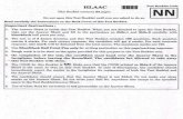  · 2018-05-06 · HLAAC This Booklet contains 24 DO not open this Test Booklet until you are asked to do Read carefully the Instructions on the Back Cover of this Test Booklet. Important