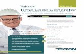 Tekron Time Code Generator - iecitel.comiecitel.com/resources/tekron/tcg_02-e_datasheet_2.pdf · This UTP network interface option ... determined via BMC algorithm Profile ... The