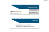 CONFLICTS OF INTEREST RISK - SCCE Official Site · 9/20/2013 1 1 conflicts of interest risk challenges, impact and effective management strategies martin t. biegelman, cfe, ccep managing