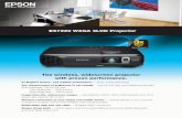 EX7220 WXGA 3LCD Projector - Epson · EX7220 WXGA 3LCD Projector 1 The wireless, widescreen projector with proven performance. 3x Brighter Colors 1, and reliable performance — 3LCD,