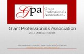 Grant Professionals Association Annual Report.pdf · CO - Leigh Noell & Stacy Colorado Poncelow, GPC OH- Cincinnati Amy Merritt . DC ... Grant Professionals Certification Institute,