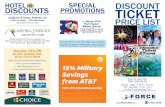 Disney 2018 Call 951-655-4123 for dates Park Hopper ... · 3-Day Salute and 4-Day Salute tickets are NOT valid from March 23, 2018 thru ... Disney 5-Day Park Hopper A $ 331.30 C $