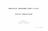 MOSA 4600B SIP Line User Manual V6 English - .7.3.1 Configure MOSA 3700 as Client ... SIP Network