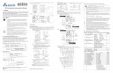Factory VFD-L Series Instruction Sheet Factory Multi … · VFD-L Series Instruction Sheet 1 Preface Thank you for choosing DELTA’s VFD-L series AC Drive. The VFD-L series is manufactured