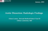 Aortic Dissection: Radiologic Findingseradiology.bidmc.harvard.edu/LearningLab/cardio/Lozner.pdf · aorta, aneurysm, dissection ... Cine-MRI can identify aortic insufficiency ...
