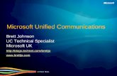 Microsoft Unified Communicationsdownload.microsoft.com/documents/uk/security/issa/UCSecure.pdf · Microsoft Unified Communications ... Single User Identity User-Centric Communication