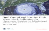 Final Coastal and Riverine High Water Mark Collection … · Water Mark Collection for Hurricane Katrina in Mississippi ... Harrison County ... Water mark A mark, ...