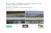 Ras Al Khor Wildlife Sanctuary Ramsar Site, Dubai, … · DMNRCS Dubai Municipality Natural Resources Conservation Section DMWQO Dubai Municipality Water Quality Objectives ... produced