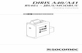 DIRIS A40/A41 A40/A41 - RS485 - JBUS/MODBUS® Preliminary GB DIRIS A40/A41 - RS485 - JBUS/MODBUS® 4 DIRIS A40/A41 - Ref.: 536 103 B GB DIRIS A40/A41 - Ref.: 536 103 B GB 5 OPeratiOns