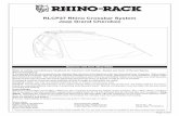 RLCP27 Rhino Crossbar System Jeep Grand Cherokeevpm.cdn.rhinorack.com.au/Instructions/Parts/Legs/RLCP27.pdf · Jeep Grand Cherokee. Page 2 of 6!!! ü ü km/h X X WARNING! Important