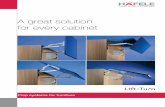 A great solution for every cabinet kataloog - inglise keel... · Flap Fittings Double flap lift up fitting – Smuso gentle closing h 732.02.361; HDE-en, 04/11; Dimensional data not