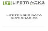 LIFETRACKS DATA DICTIONARIES Data Dictionaries.pdf · LifeTracks Data Dictionaries Page 9 of 142 ... 2 Mobile Unit 3 On Site 4 Other . LifeTracks ... 01 Intermediate English