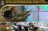 Common Operating Environment, Interoperability, and ... LOE 2-4... · •Different Training •Different Hardware DCGS-A AFATDS JBC-P CMD WEB TIGR Mission Command Systems CPOF Current