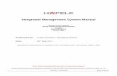 Integrated Management System Manual - Häfele · Management System Policy Statement 11/12 Health & Safety Policy ... (HUK) Ltd has a Management System which is in compliance with