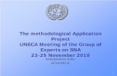 The methodological Application Project UNECA Meeting …ecastats.uneca.org/acsweb/Portals/20/Economic Statistics... · The methodological Application Project UNECA Meeting of the