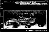 . ElectricalPartManuals Electric/Dry... · Broad Selection for Power and Control Applications General Electric offers a complete line of open, dry-type, core-and-coil trans formers