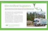 focus Electriﬁed logistics - Siemens · the Siemens research project “Electromobility of ... Electriﬁed logistics The volume of goods transport is on the rise all over the world