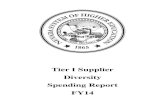 Tier I Supplier Diversity Spending Report FY14system.nevada.edu/tasks/sites/Nshe/assets/File/NSHE Supplier... · Supplier Diversity Spending and Inclusion Policy 1. ... the prime