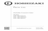 Parts List - HOSHIZAKI3)_pts.pdf · Parts List Number: 71249 Issued: 8-23-2006 Revised: ... The auxiliary code is the first two characters in the serial number. ... 32 Clamp 443461-02
