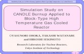 Simulation Study on CANDLE Burnup Applied to … · Keio Plaza Hotel, Tokyo, Japan, Oct. 31- Nov. 4, 2004, INES-1 #4 3 Simulation Study on CANDLE Burnup Applied to Block-Type High