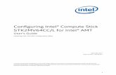 Configuring Intel® Compute Stick STK2MV64CC/L for Intel® AMT · AMT) typically involves an initial setup using wired LAN, even if the user intends to use Wireless ... It is specifically