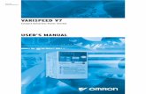 VARISPEED V7 - OMRON ipari elektronikai alkatrészek ...omronkft.hu/nostree/pdfs/inverter/cimr-v7az/v7az.pdf · VARISPEED V7 Compact Sensorless ... USER’S MANUAL Manual No. TOEPC71060605-02-OY.