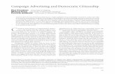 Campaign Advertising and Democratic Citizenshipmfranz/Freedman-Franz-Goldstein.pdf · Campaign Advertising and Democratic Citizenship Paul Freedman University of Virginia Michael