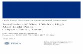 Installation of Nine 100 foot High Mast Light Poles … · Draft Tiered Site-Specific Environmental Assessment. Installation of Nine 100‐foot High Mast Light Poles . Corpus Christi,