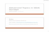 Advanced Topics in Web Surveys Fall 2016 - UIC | … Topics in Web... · Advanced Topics in Web Surveys SOWMYA ANAND ... Motivate respondents to complete the questionnaire in the