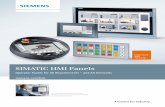 SIMATIC HMI Panels - Siemens · SIMATIC HMI Panels Operator Panels for ... configured via SIMATIC WinCC in the TIA Portal. Users can ... devices come with a 2-port Ethernet switch
