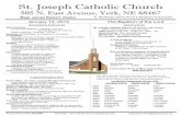 St. Joseph Catholic Church - WELCOME to … 01... · St. Joseph Catholic Church 505 N. East Avenue, York, ... grow in your faith, ... “Documents of the Second Vatican Council: ...