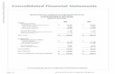 Consolidated Financial Statements · Consolidated Financial Statements ... Property, Plant and Equipment, ... Resources that Finance the Acquisition of Assets Property, Plant and