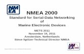 Standard for Serial-Data Networking of Marine … 2000 mets 2011 presentation.pdf · NMEA 2000 Standard for Serial-Data Networking of Marine Electronic Devices METS 2011 November