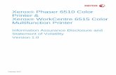 Xerox Phaser 6510 Color Printer & Xerox WorkCentre … · The purpose of this document is to disclose information ... product contains the VxWorks 6.8.2 ... Printer / Xerox® WorkCentre