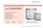 Hydronic Product & Application Catalog€¦ASME Certified GEA PHE Systems North America Brazed Plate Heat Exchangers GEA PHE Systems North America, Inc. Hydronic Product & Application