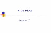Pipe Flow - UniMasr · Loss in moving water at outlet ... Design of Single Pipe Flow ... Dimensional Analysis of Pipe Flow Moody Chart. Laminar.
